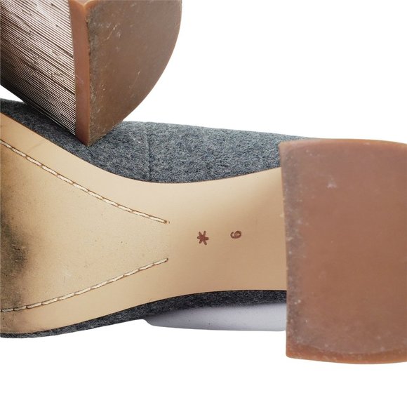 Splendid Rosita II Gray Fabric Loafer Heels Sz 9 - Picture 4 of 9